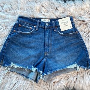 NWT Abercrombie & Fitch Curve Love Cutoff Short High Rise Size 0 or 25